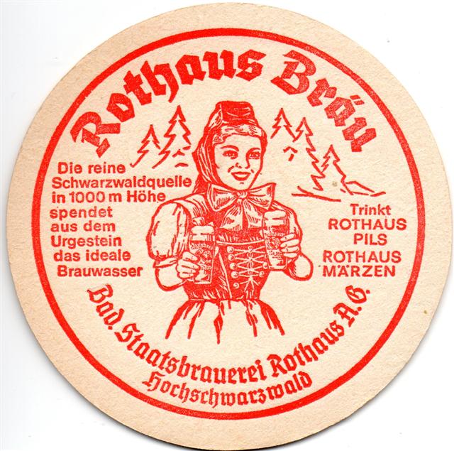 grafenhausen wt-bw rothaus rund 2a (215-u bad staatsbrauerei-rot) 